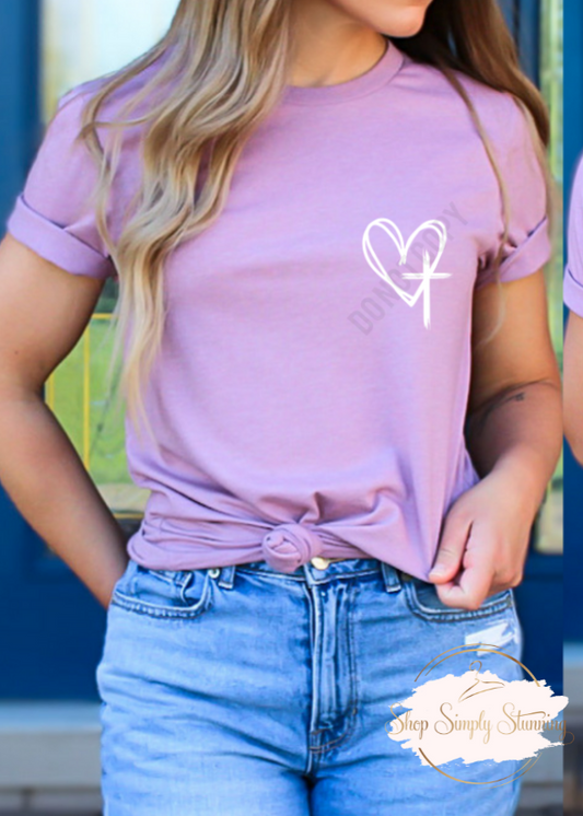 Heart Cross - Pocket Only